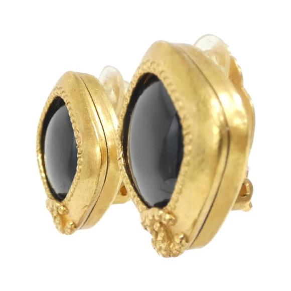 CHANEL Gold-Tone CC Crystal Drop Earrings - Picture 2 of 3